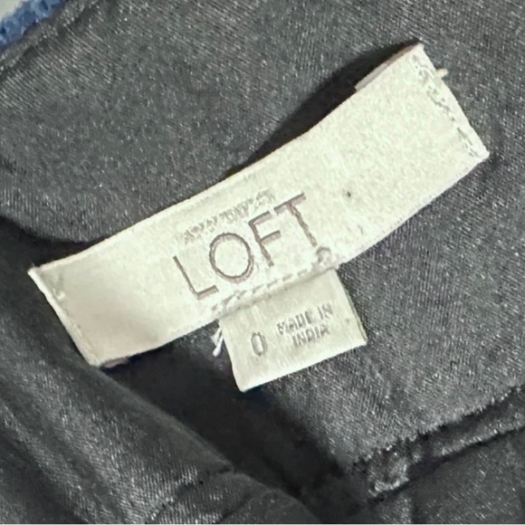 Loft Blue Black Buffalo Plaid Mini Skirt Women’s Size 0 Academia Western Fall - Picture 11 of 11